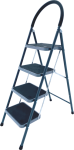 Стремянка-стул стальная 4 широких ступени АЛЮМЕТ