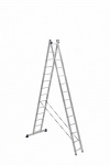 Алюминиевая двухсекционная универсальная лестница АЛЮМЕТ 2 секции по 14 ступеней